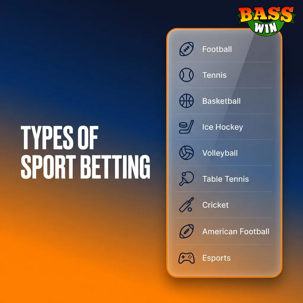 Sports betting options including football, tennis, cricket, rugby, and basketball with various markets and tournaments