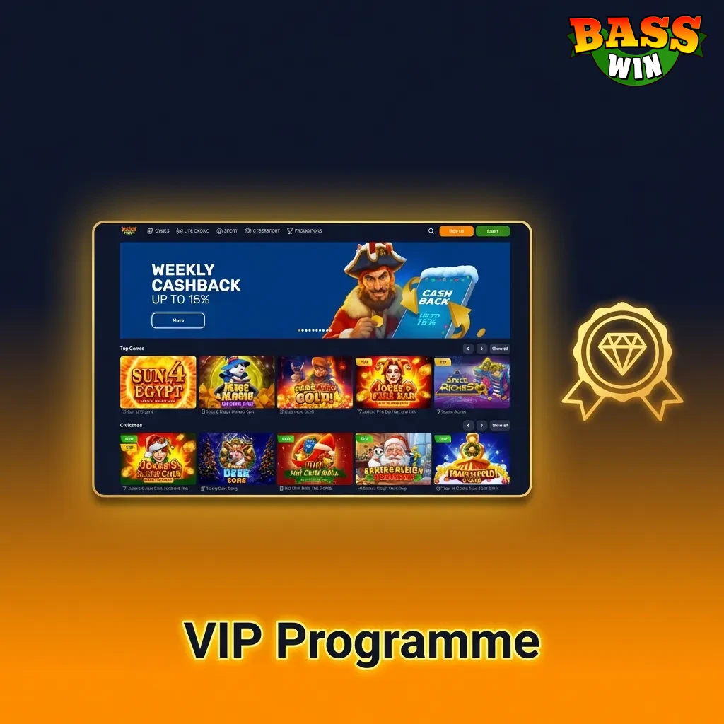 Five-tier VIP loyalty program showing Bronze to Diamond levels with exclusive benefits and faster withdrawals
